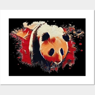 Panda bear art design Posters and Art